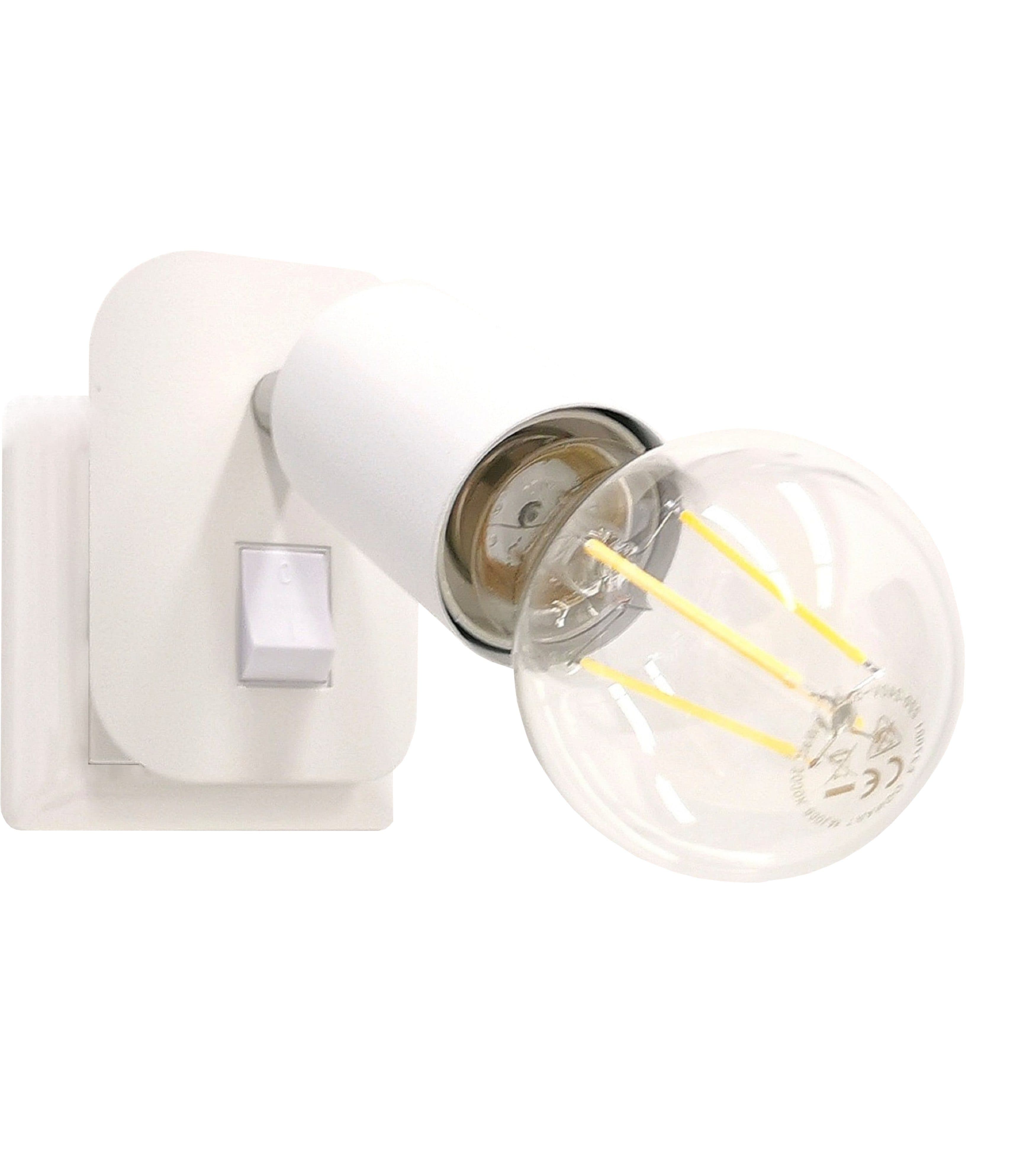 TRANGO LED Steckdosenleuchte Weiß matt 8 Watt warmweiß - Bild 2