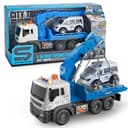 Esun Spielzeug-LKW mit Kran und Sound - Blau Bild 2