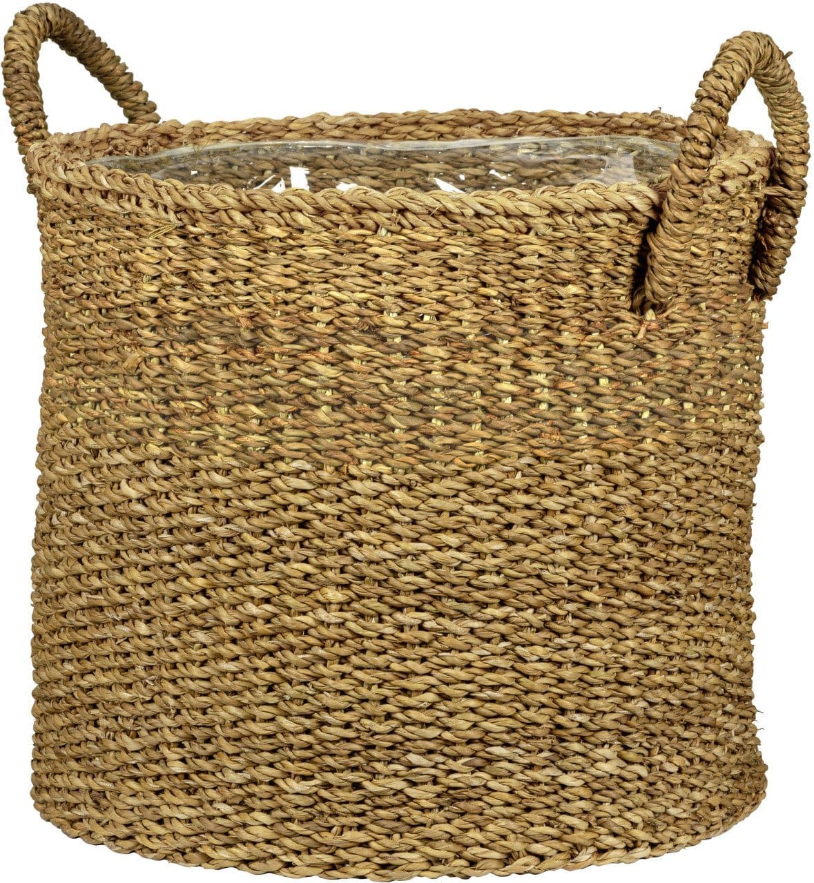 Scheurich Blumentopf Ø 28 cm Seegras Natur mit Griffen