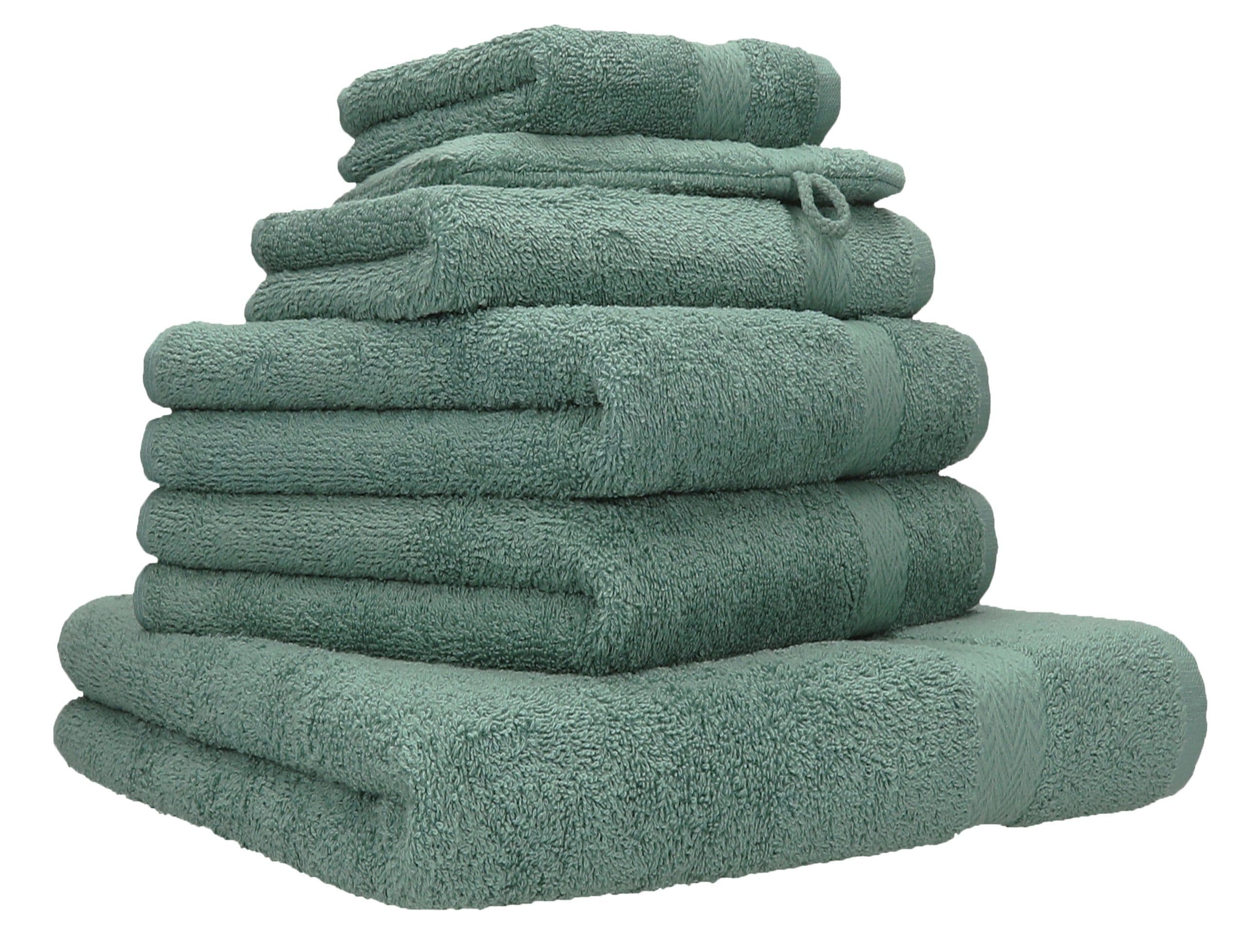 Betz Handtuch Set 6-TLG. Premium 100% Baumwolle tannengrün - Bild 2