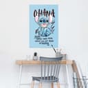 Poster REINDERS Disney Stitch Ohana Blau Maxi-Poster Bild 2