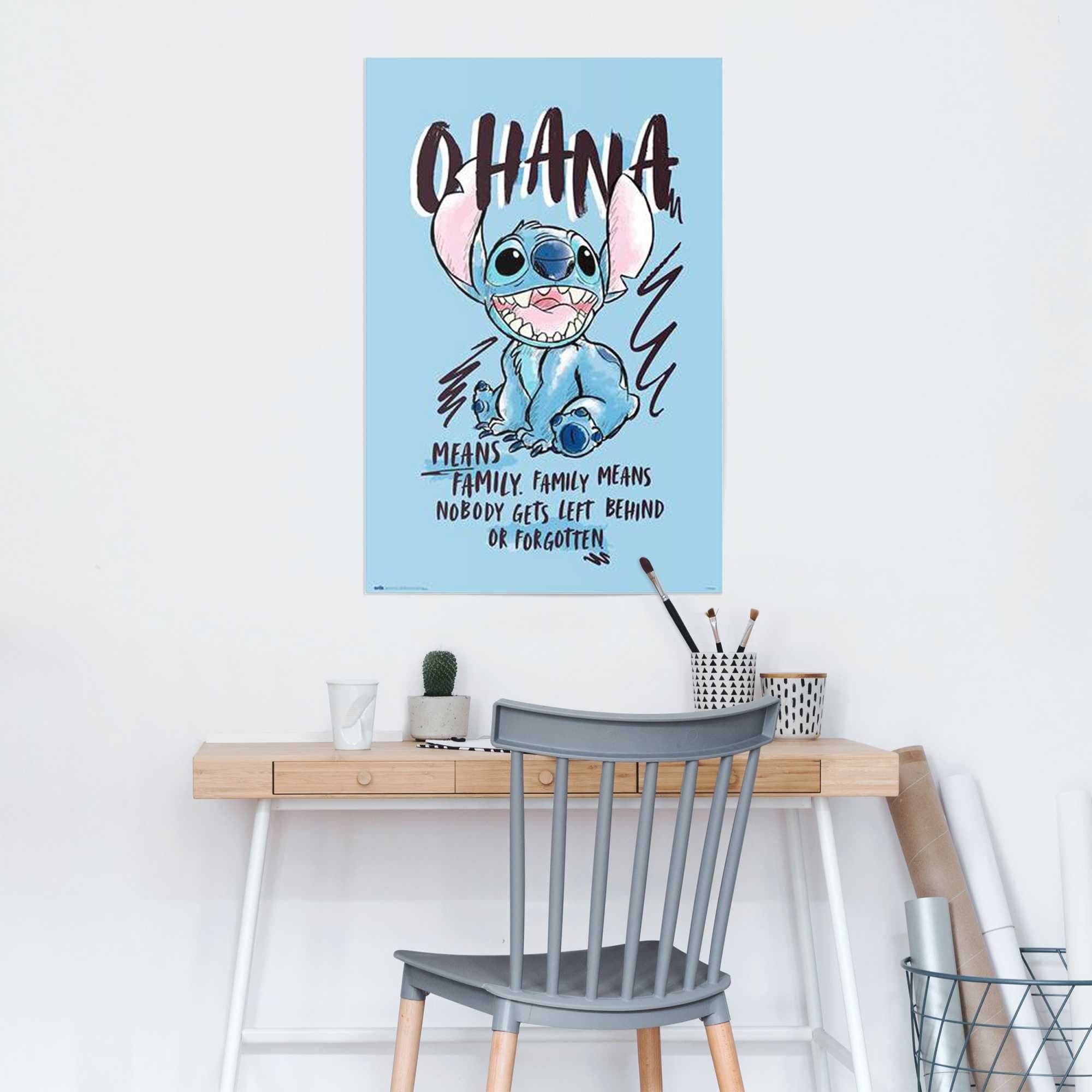Poster REINDERS Disney Stitch Ohana Blau Maxi-Poster - Bild 2