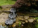 Köhko 3-teiliger Bachlauf mit Teich Polyresin Grau Bild 2