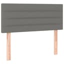 vidaXL Bett Kopfteil Dunkelgrau 80x5x78/88 cm Stoff Bild 2