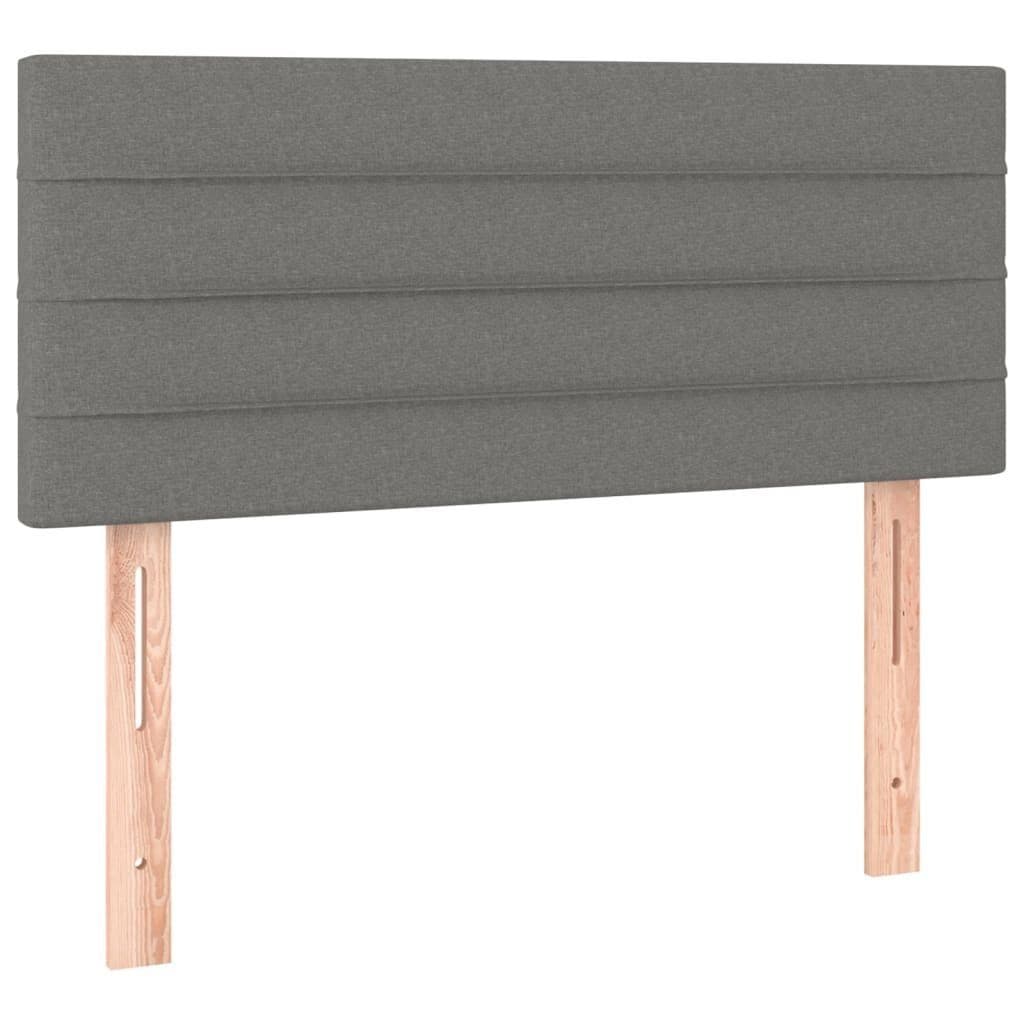vidaXL Bett Kopfteil Dunkelgrau 80x5x78/88 cm Stoff - Bild 2