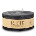 Spetebo Rustic-Kerze XL 3-Docht Schwarz Paraffin Bild 2