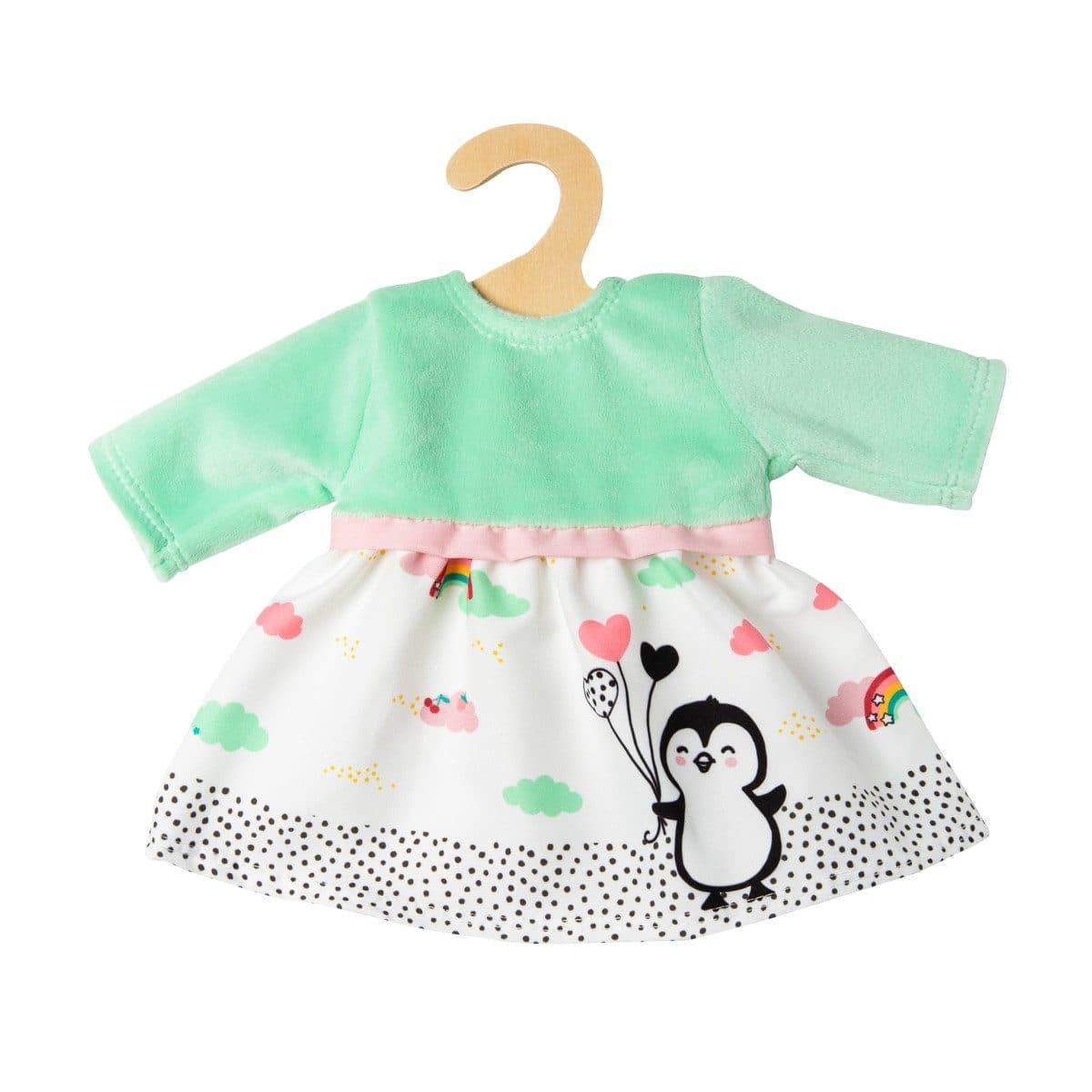 Heless Puppenkleid Pinguin Pünktchen Größe 35-45cm