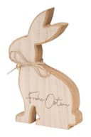 Levandeo Osterhase MDF Holz Natur Figur Bild 2