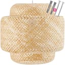 tectake Deckenleuchte Lignea Lux Bambus Boho Stil Bild 2