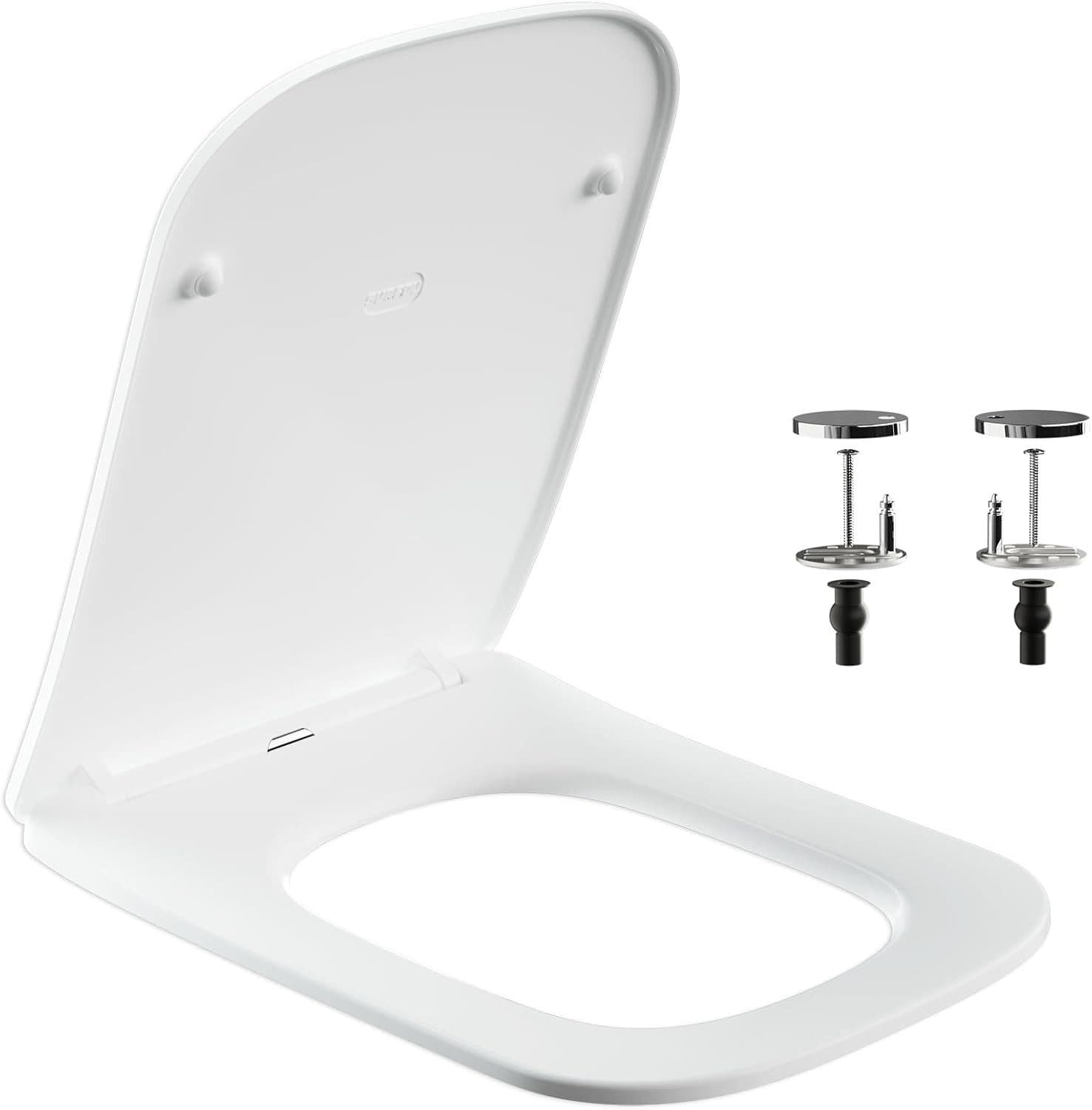 AIMAX WC-Sitz eckig Softclose Quick Release Duroplast weiß - Bild 2