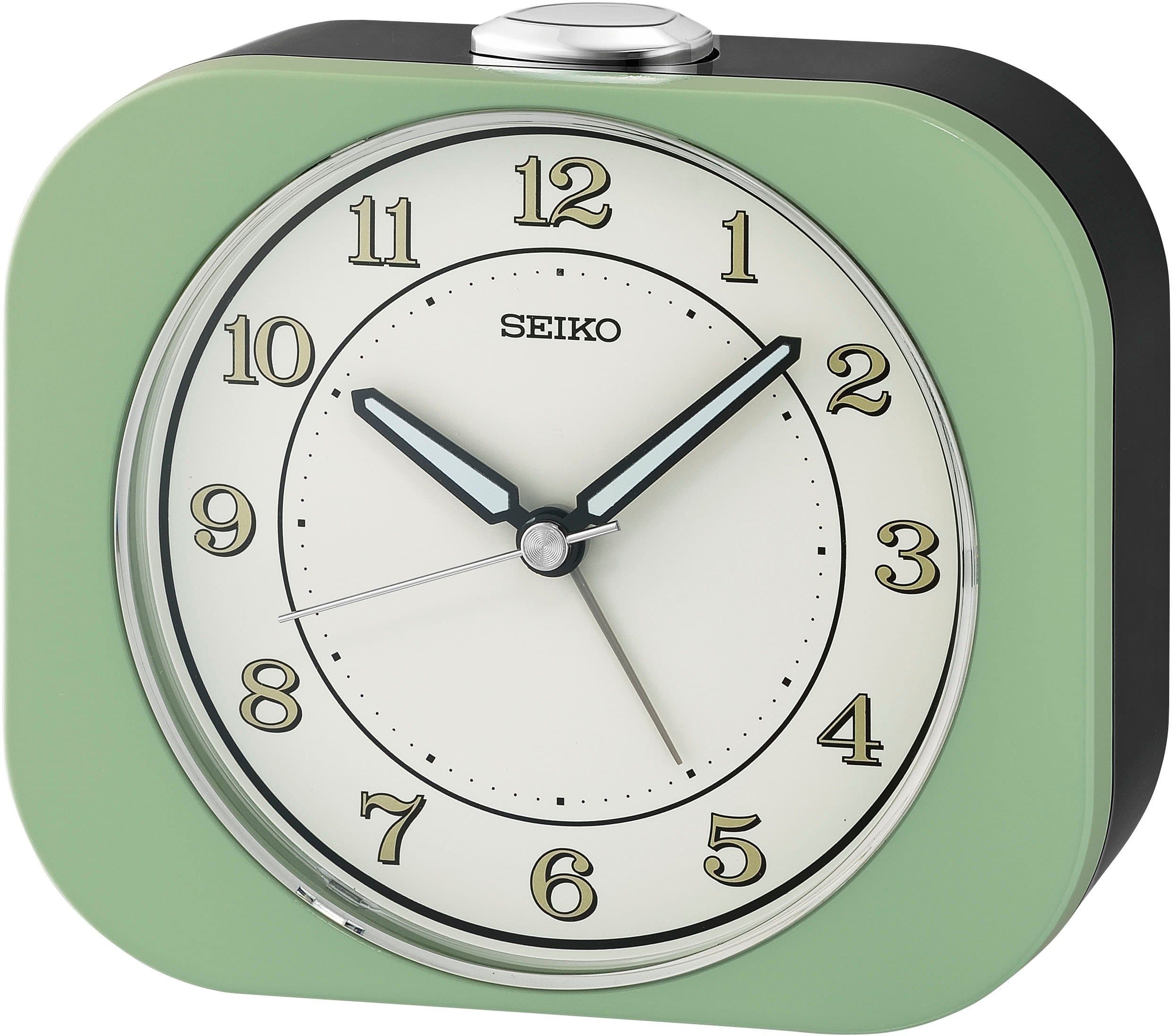 Seiko Quarzwecker QHE195M mit Piepalarm und durchlaufender Sekunde