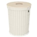 SONGMICS Wäschekorb mit Deckel, Wäschesammler rund, 95 L, herausnehmbarer Wäschesack Bild 2