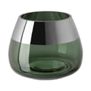 Fink Teelichthalter BELLA Dunkelgrün Silber Glas Bild 2