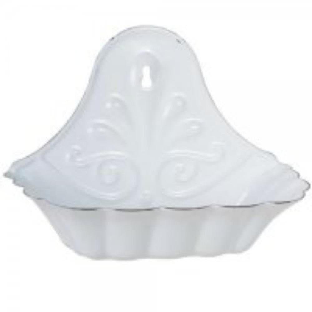 Ib Laursen Seifenschale für Wand Emaille Weiß