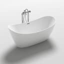 HOME DELUXE Freistehende Badewanne Ovalo Weiß Acryl Bild 2
