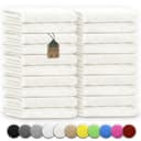 NatureMark Gästehandtuch 20er-Pack 30x50cm Baumwolle Naturweiß Bild 2
