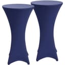 Beautissu Stehtischhusse Stretch Blau 2er Set Ø70-75cm Bild 2