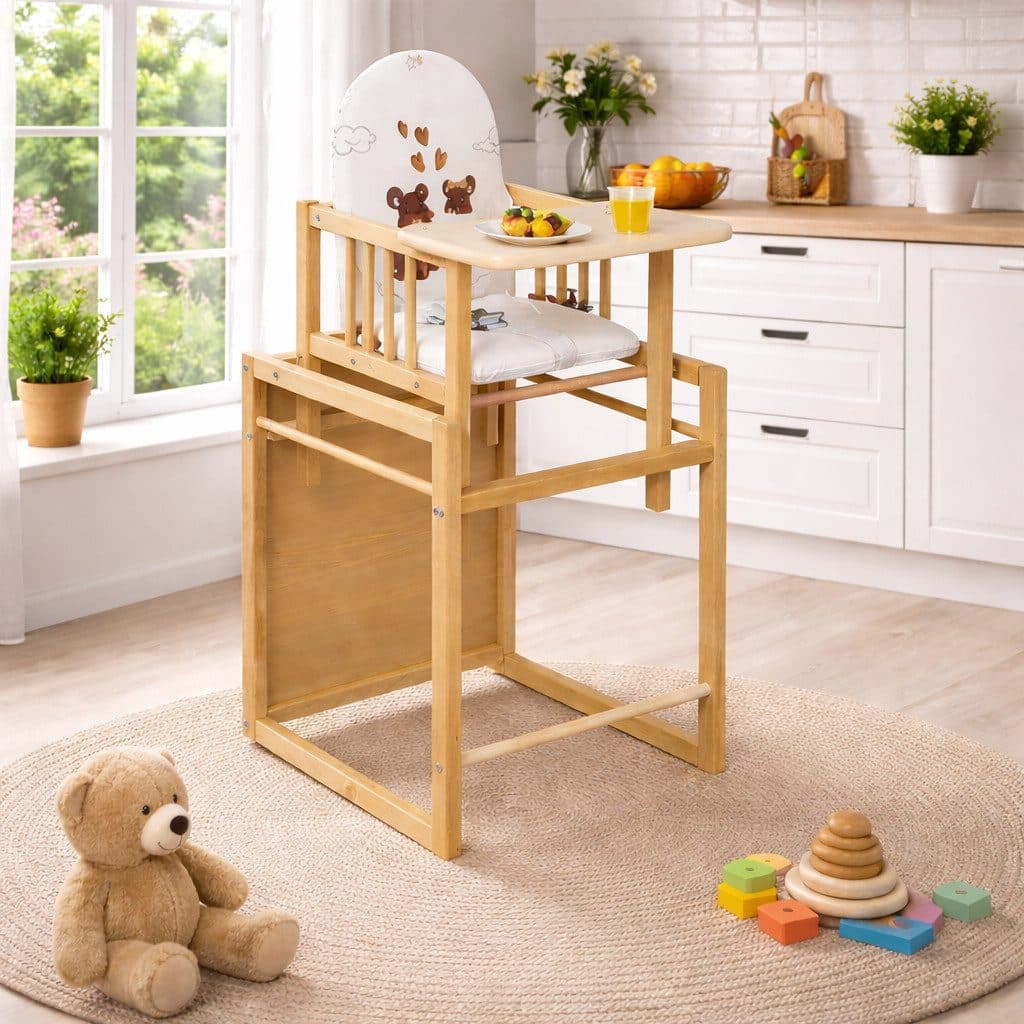 Best for Kids Holzstuhl Victoria 2-in-1 höhenverstellbar Nature - Bild 2