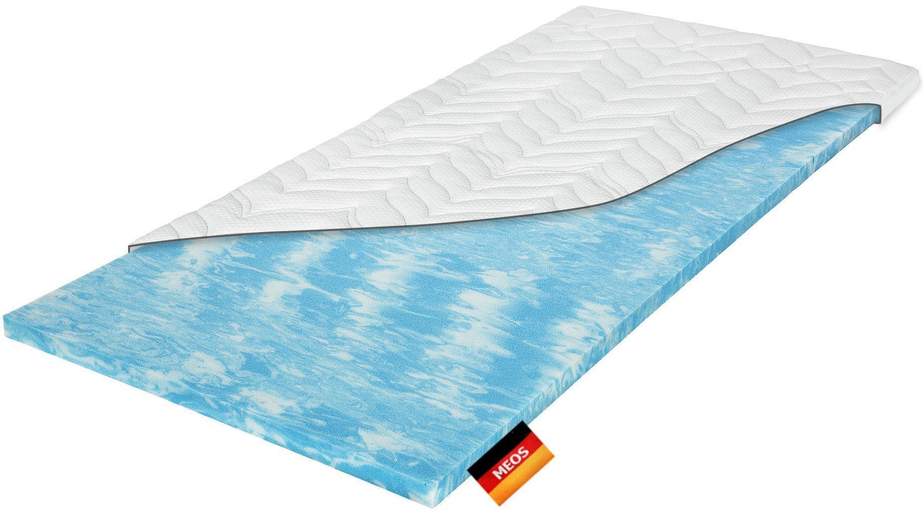 Meos Geltopper Matratzenauflage 6 cm Gel-Schaum Druckentlastend - Bild 2