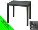 Progarden Gartentisch Anthrazit Rattanoptik Wetterfest Bild 2