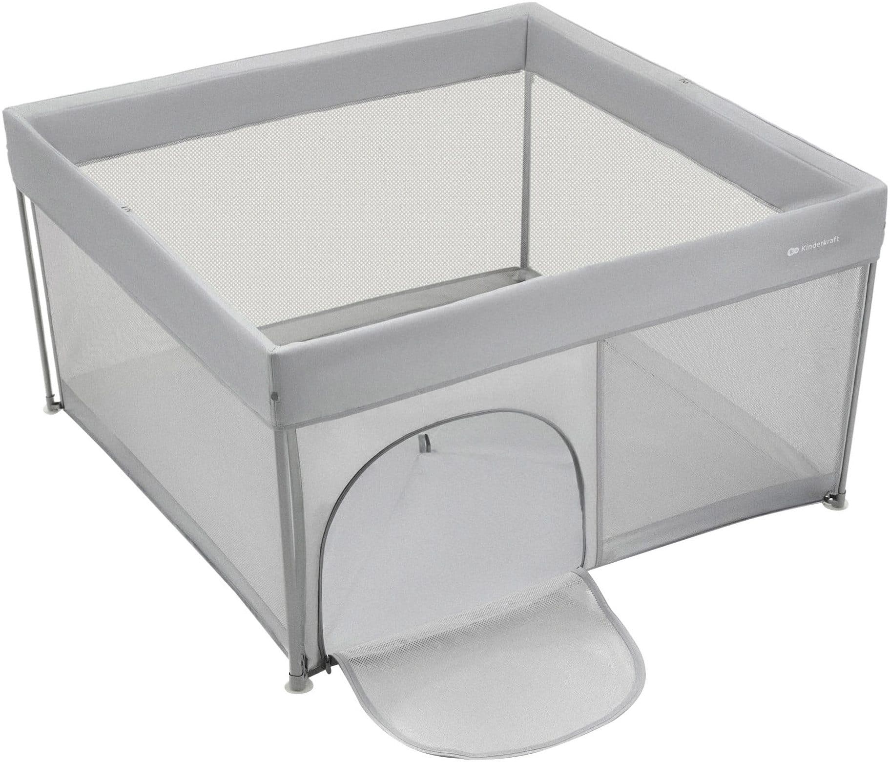Kinderkraft Laufstall ZIKI mit Tragetasche Grau - Bild 2