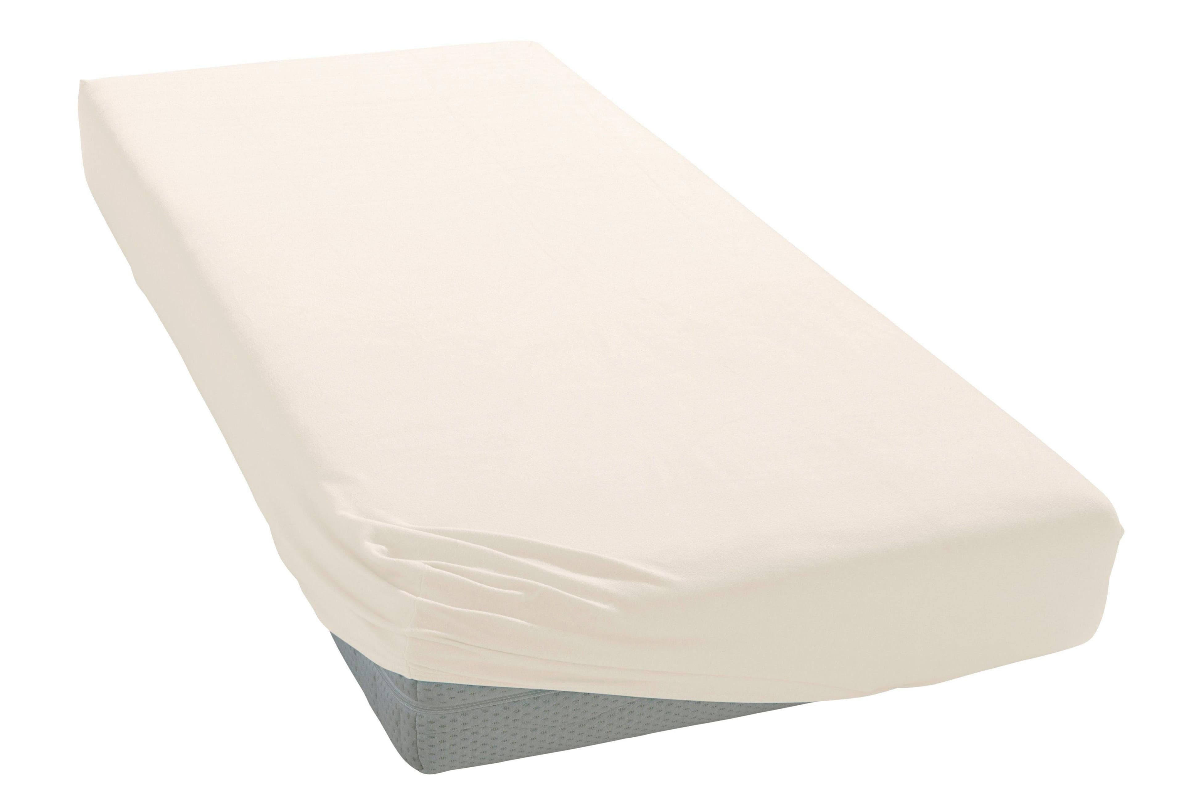 BELLANA Spannbettlaken Jersey Beige 90x200 cm für Topper - Bild 2