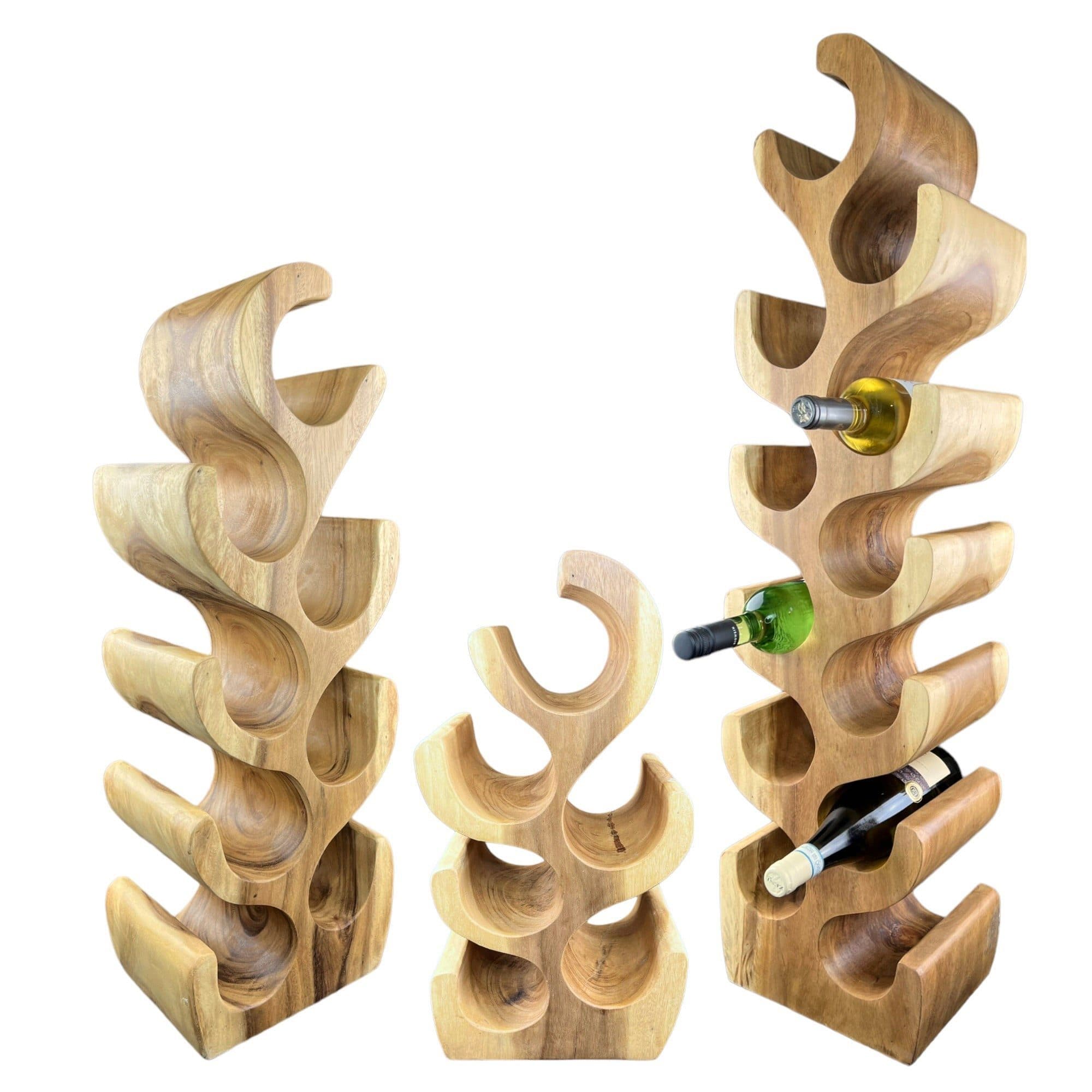 FaHome Weinregal Massiv Holz Handgefertigter Weinhalter - Bild 2