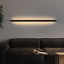 ZMH LED Wandleuchte Innen Schwarz 60/80/100CM Wandlampe 3000K Modern Bild 2