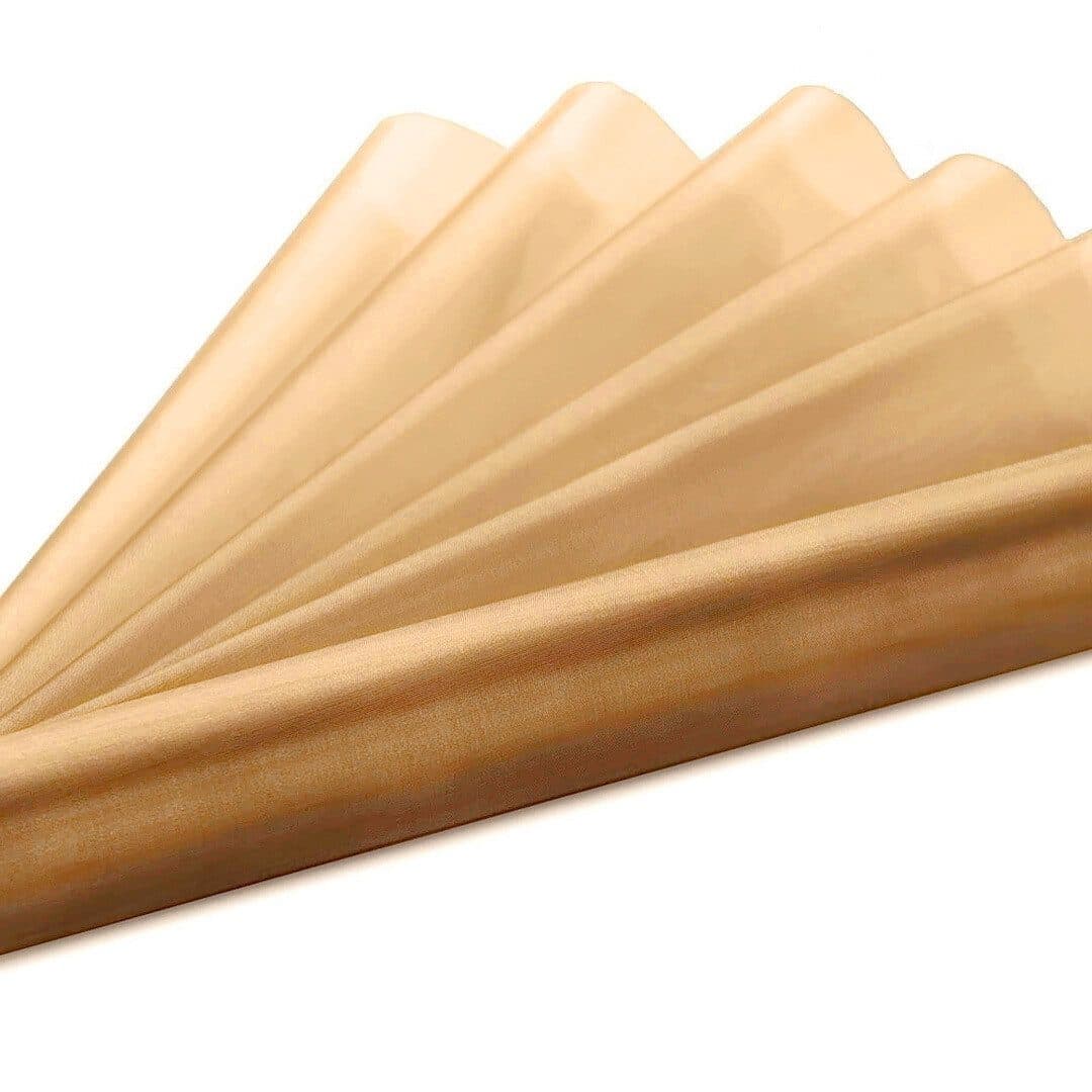 Event Kauf Organza Stoff Band 9m x 36cm Braun