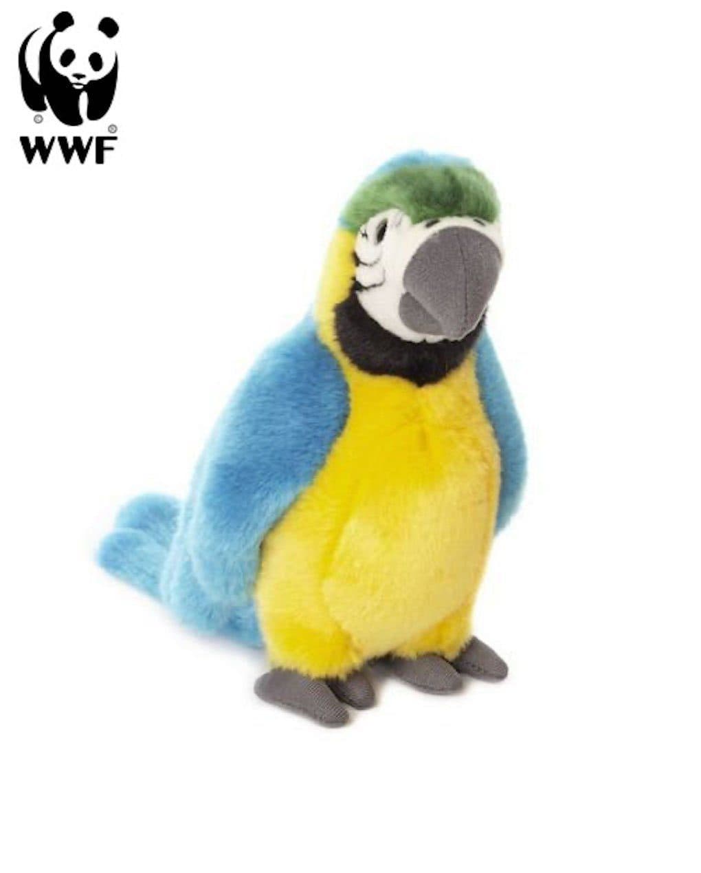 WWF Plüschtier Gelbbrustara Papagei (18cm) Kuscheltier Stofftier Vogel