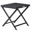 Casaria Gartenstuhl Rom Schwarz Polyrattan Klappbar Bild 2