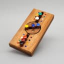 ROMBOL Denkspiele Spiel SICHERHEITSCODE - farbenfrohes Holz-Denkspiel Bild 2