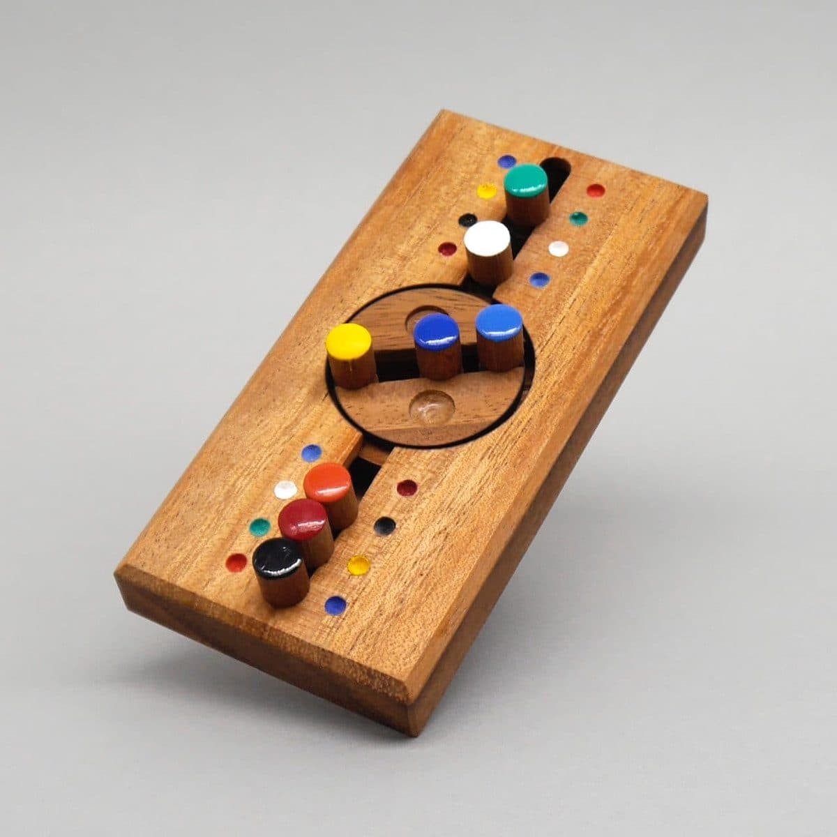 ROMBOL Denkspiele Spiel SICHERHEITSCODE - farbenfrohes Holz-Denkspiel - Bild 2
