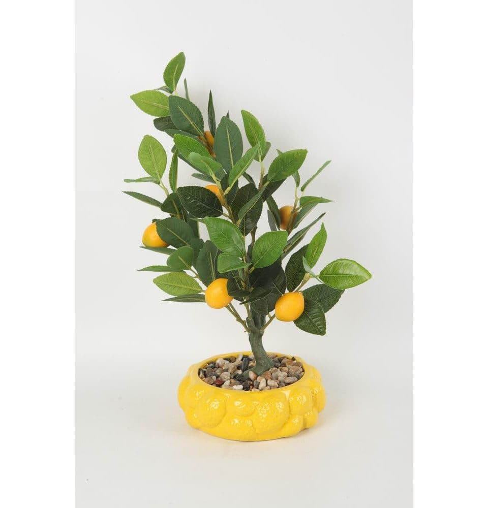 TrendLine Kunstpflanze Zitronenbaum Mehrfarbig Innenbereich