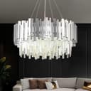RRBEST Kronleuchter Kristall Leuchte Silver 9xE14 Bild 2