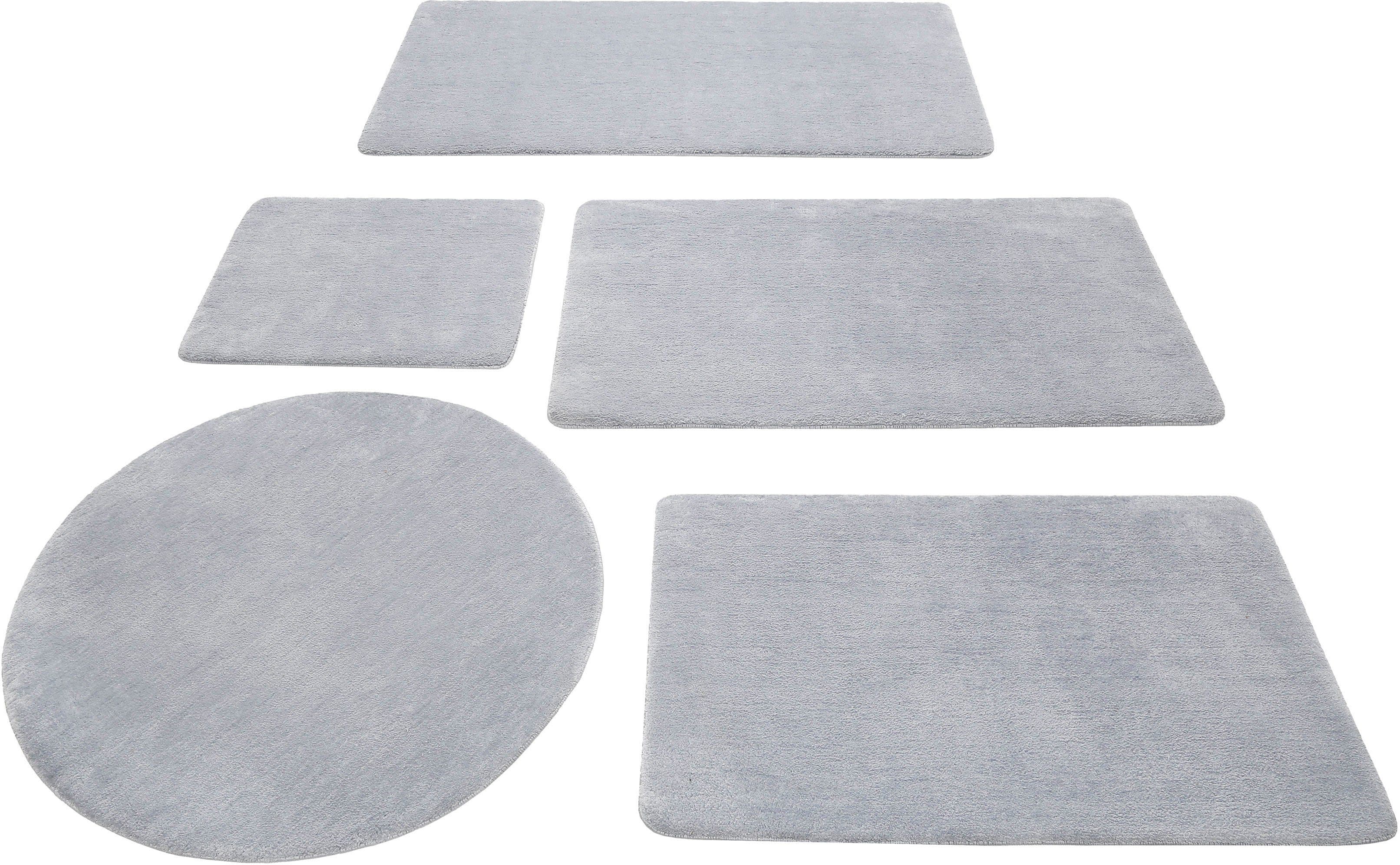 Wecon home Basics Badematte Joris Hellgrau Rutschhemmend Polyester - Bild 2