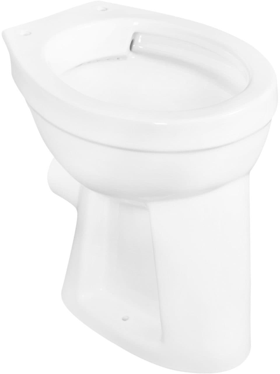CORNAT Stand WC erhöht 45,5 cm spülrandlos Flachspüler