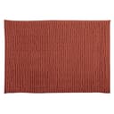 MSV Badematte CHENILLE 12mm Polyester Microfaser Anti-Rutsch Terracotta Rot Bild 2