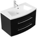 Magnolia Home Waschtisch Badmöbel Bella 80 Schwarz SoftClose Bild 2