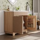 HAUSS SPOLE Waschtisch mit Unterschrank und Keramikbecken Natur Bild 2