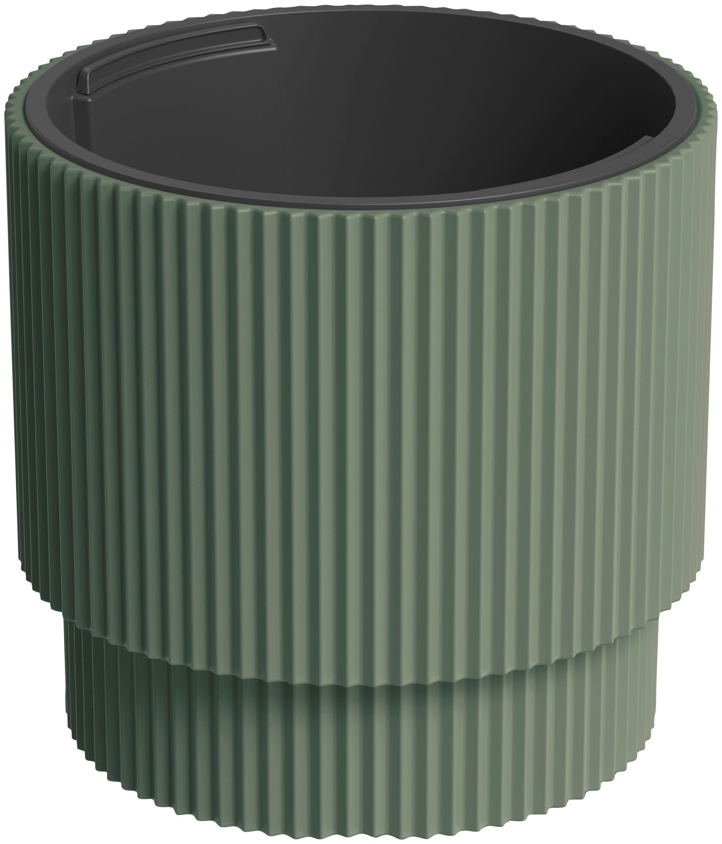 Prosperplast Blumentopf MILLY Grün Kunststoff Innen/Außen