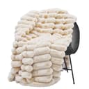 Skinnwille Home Plaid Liny Kuscheldecke Beige Kunstfell Bild 2