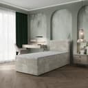 Masseno Boxbett PISA grau mit Bonell-Matratze und Topper Bild 2