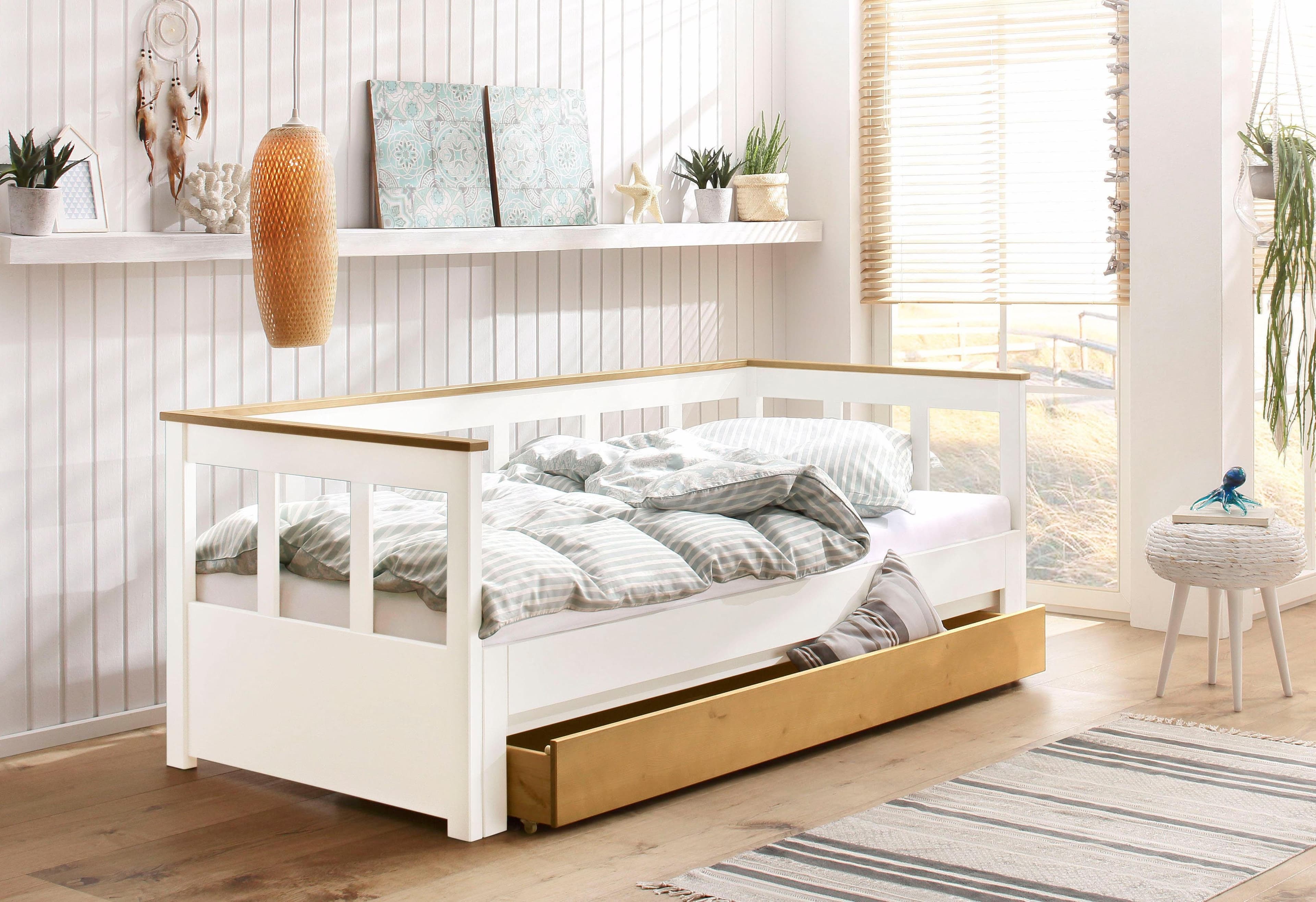 OTTO HOME AIRA Daybett Weiß Skandi Design Ausziehbar - Bild 2