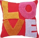 DONE. Dekokissen HAPPY L.O.V.E Bunt Baumwolle Schriftzug Bild 2
