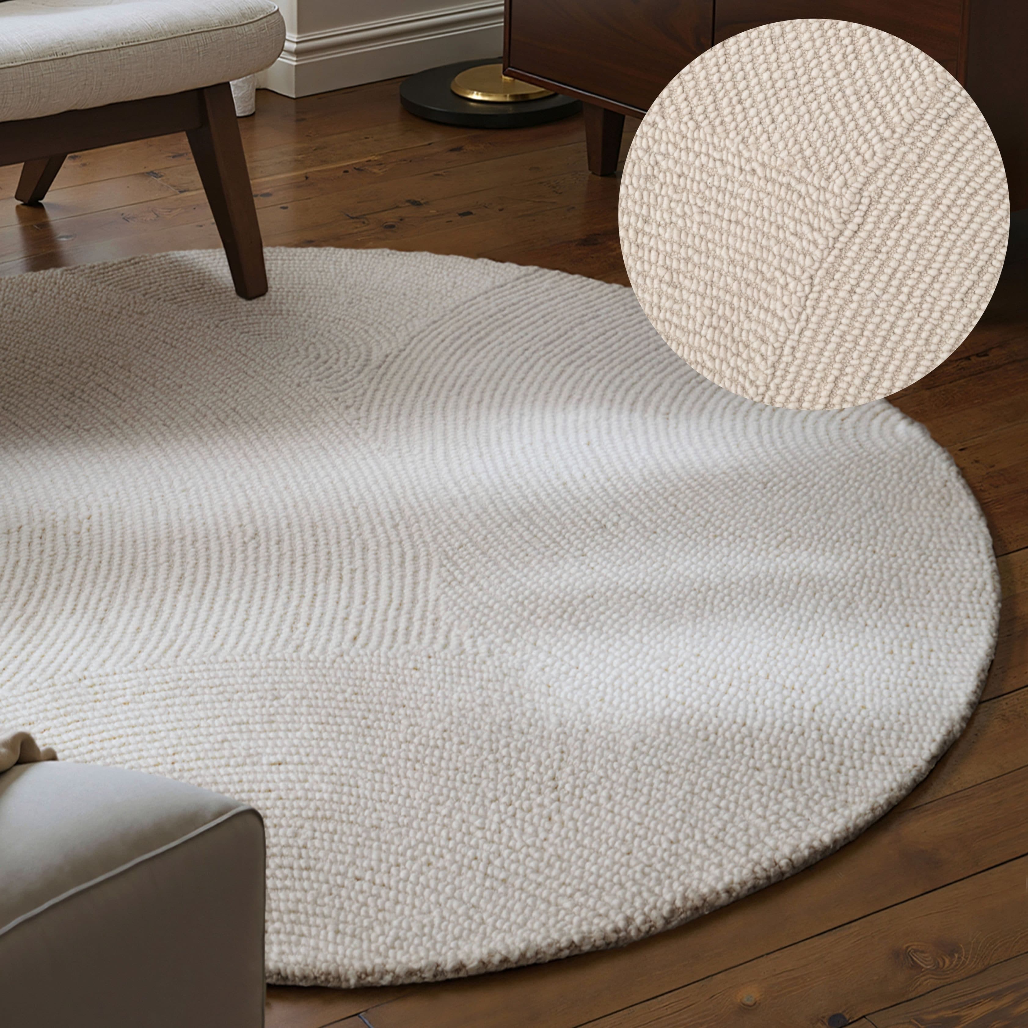 Hanse Home Wollteppich Eleni Geometrisch Natur Weiß - Bild 2
