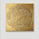 TPFLiving Kunstdruck Leinwand Schwarz Gold Nordic Art Abstrakt Bild 2