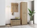 INOSIGN Garderoben-Set Landes Artisan Eiche mit Flurschrank, Garderobe & Bank Bild 2