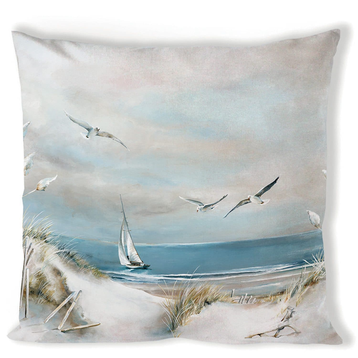 Ambiente® Dekokissen Sailing at sea Maritim Baumwolle 40x40 cm