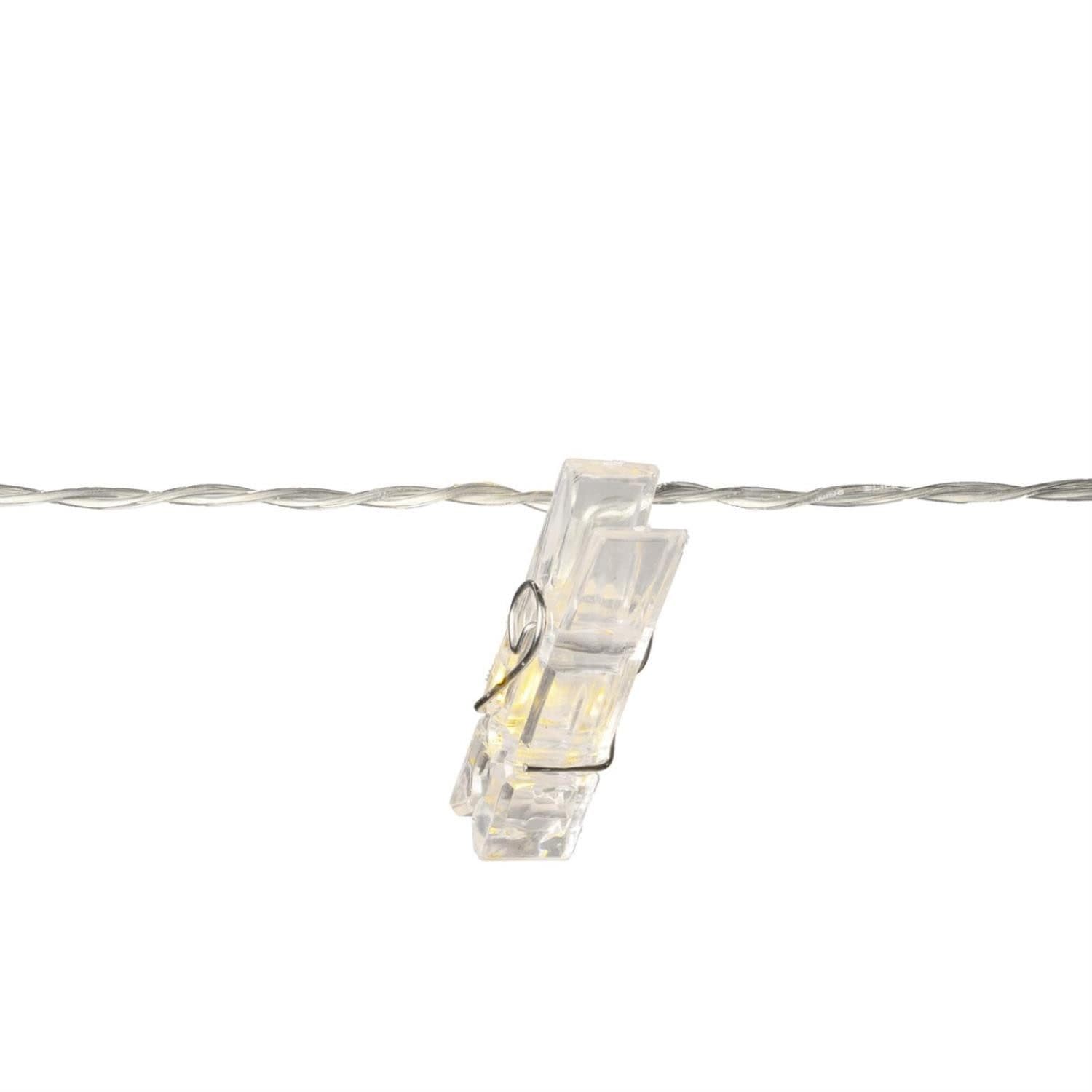 Konstsmide LED Clip Lichterkette 12 Wäscheklammern Warmweiß 2,75m - Bild 2